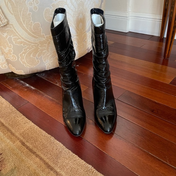 Pattern leather boots - Picture 2 of 4
